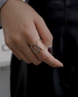 gradation golsil circle ring