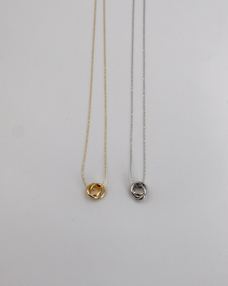 triple ring necklace