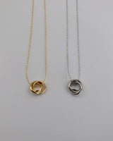 triple ring necklace