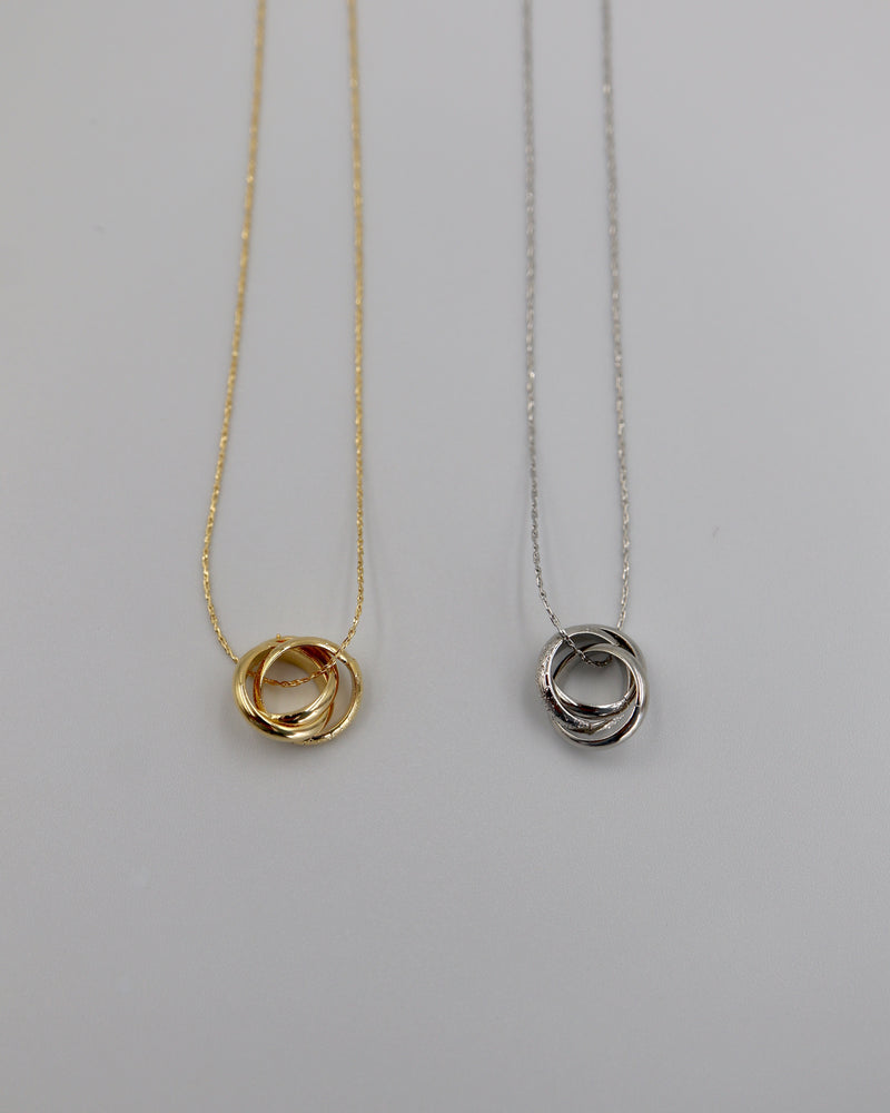 triple ring necklace