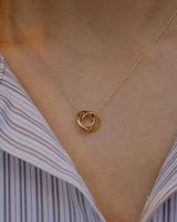 triple ring necklace