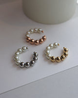 pearl & ball earcuff