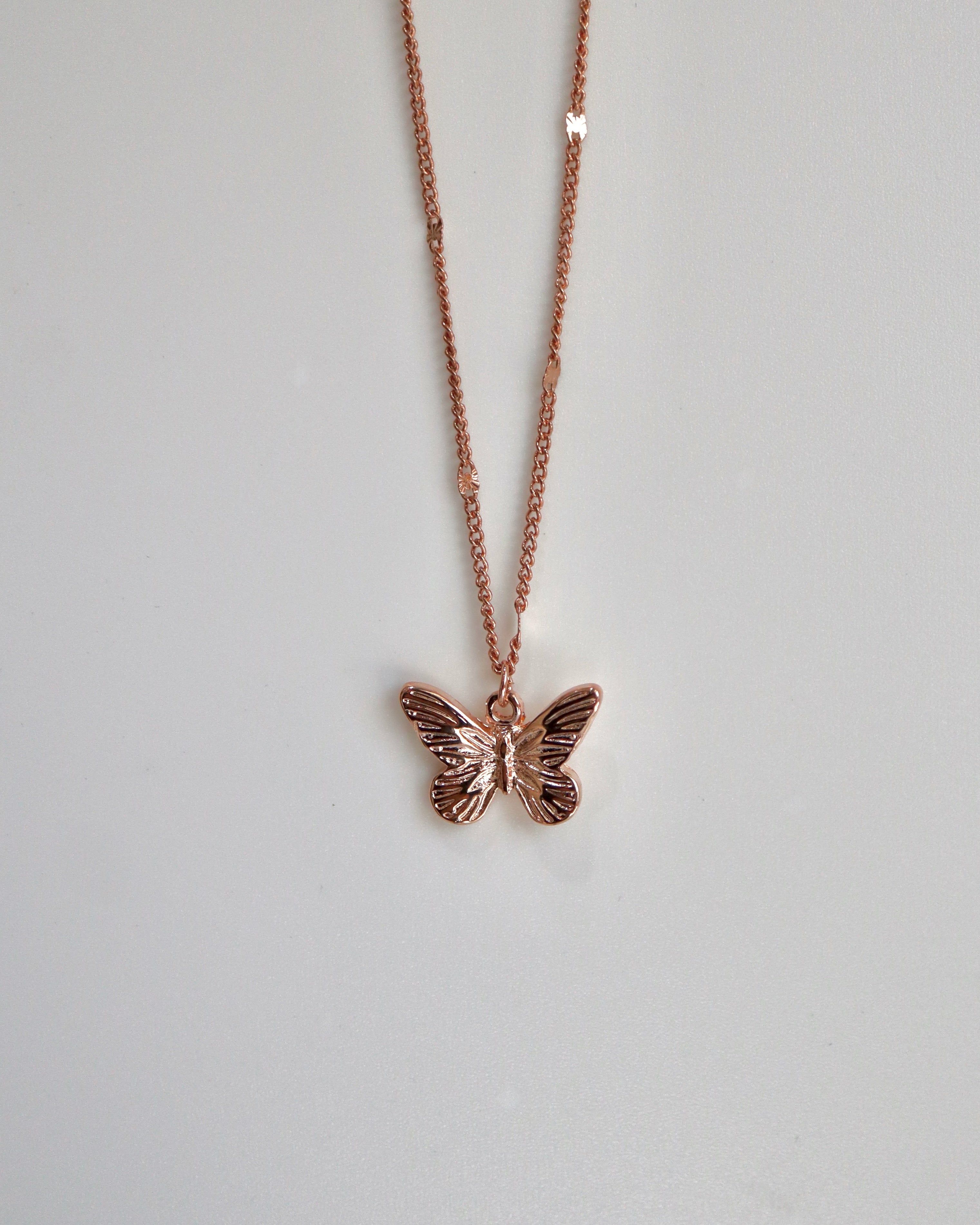 アクセサリー Belle shiny butterfly necklace - beller