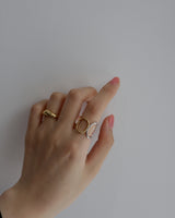 gradation golsil circle ring