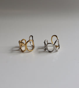 gradation golsil circle ring