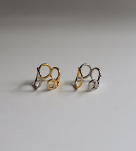 gradation golsil circle ring
