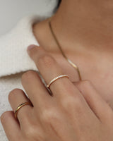 minimal cubic zir Ring(stainless steel)