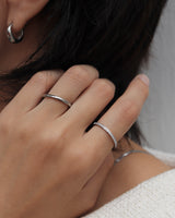 minimal cubic zir Ring(stainless steel)