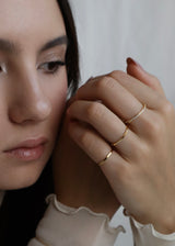 Minimal Cubic Zirconia Ring