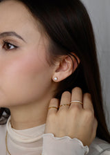 Minimal Cubic Zirconia Ring