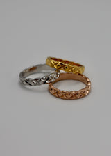 quilting pattern stainless ring