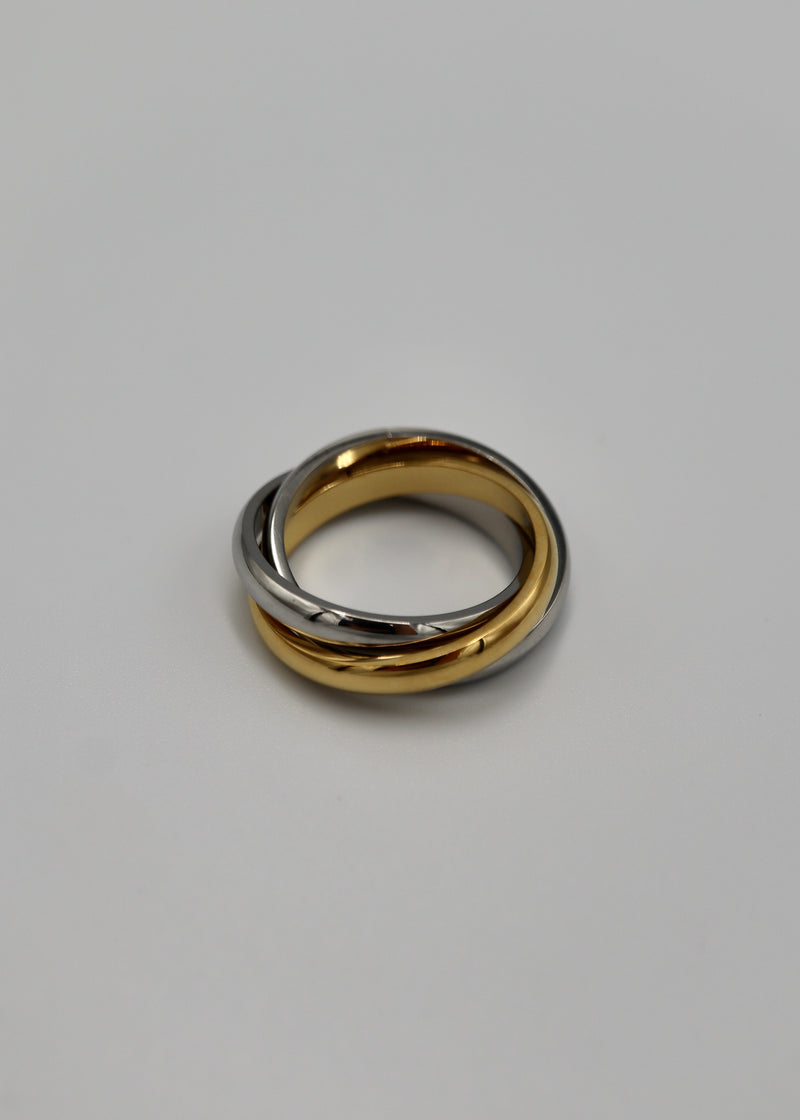 triple union stainless ring - beller