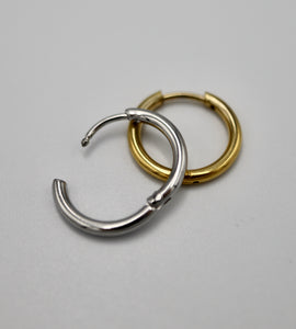 simple hoop stainless pierce