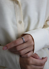 quilting pattern stainless ring