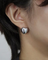 heart clip stainless pierce（stainless steel）