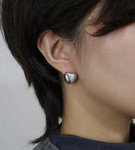 heart clip stainless pierce (stainless steel)
