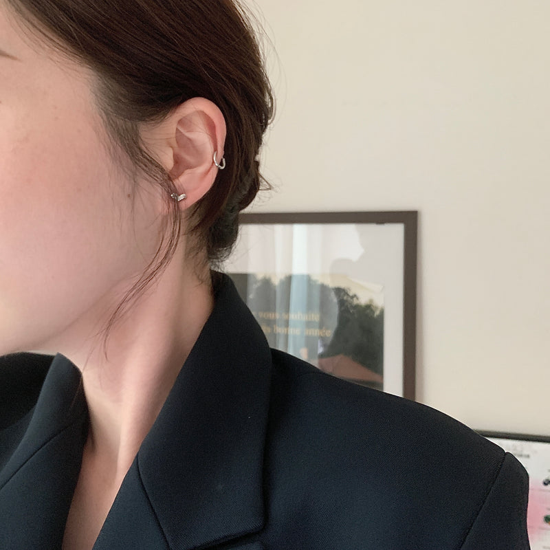 mini hoop cartilage pierce