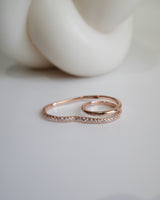 zir heart two finger ring