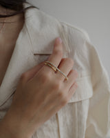 zir heart two finger ring