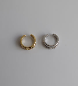 double line zir ear cuff