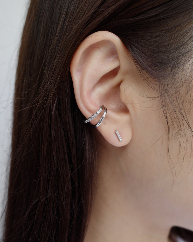 double line zir ear cuff