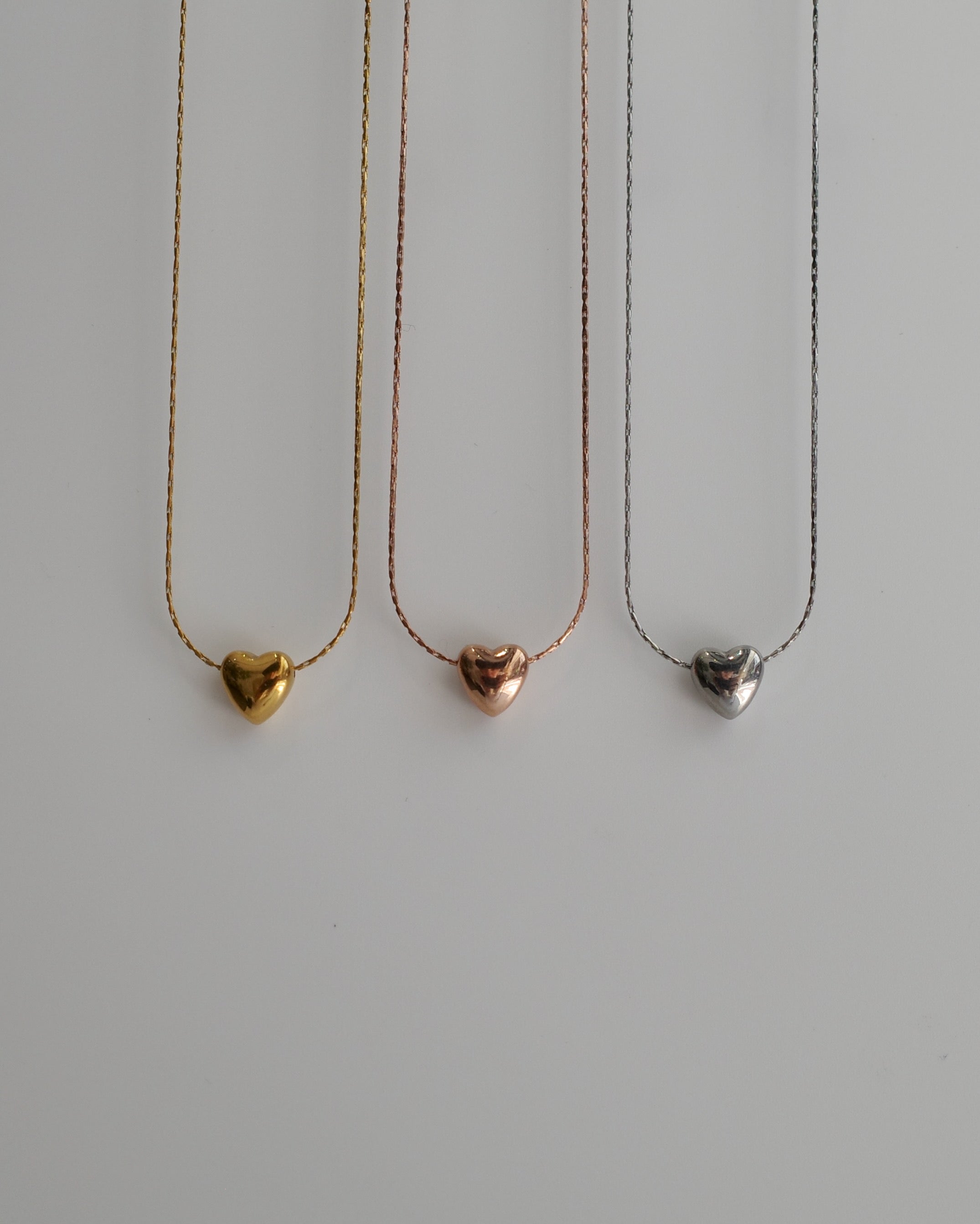 plump heart stainless necklace（stainless steel） – beller