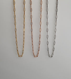 simple chain stainless necklace（stainless steel）