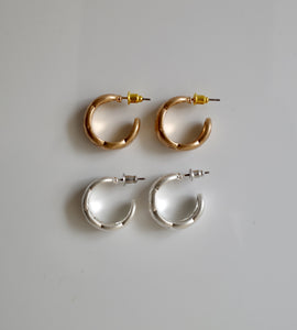 cross matte hoop  pierce