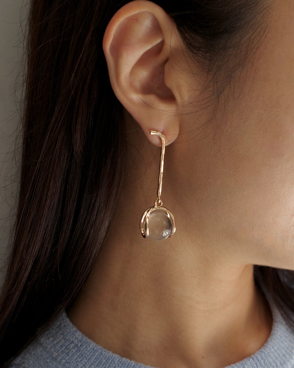 hanging glass ball pierce