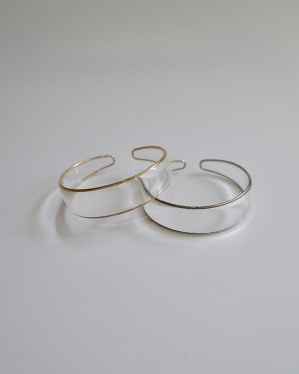 edging design clear bangle