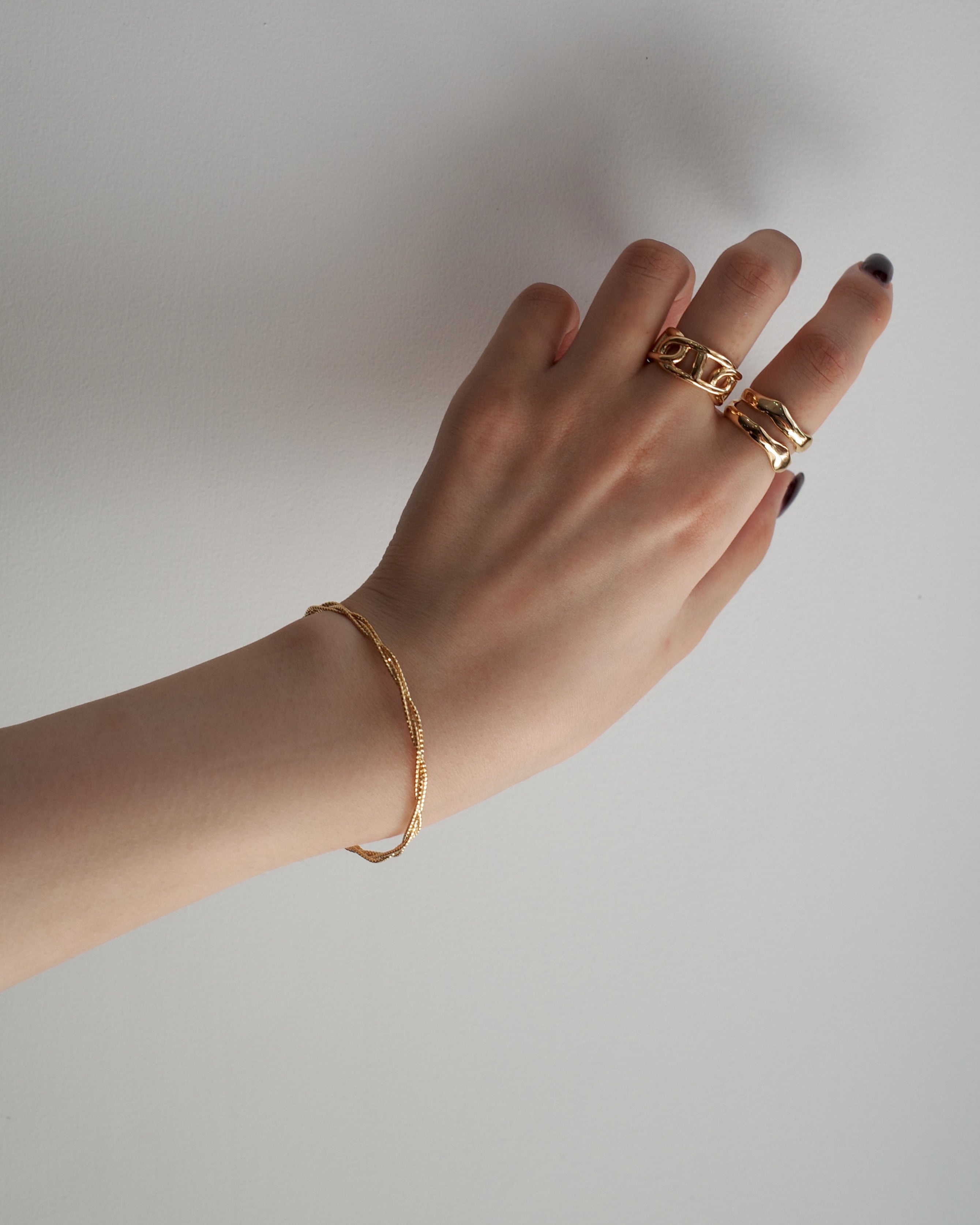 shiny twist bangle - beller