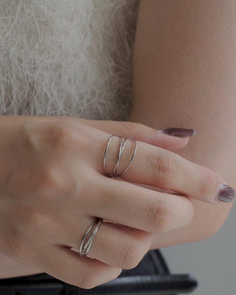 Thin Line Rings thin cross line ring - beller