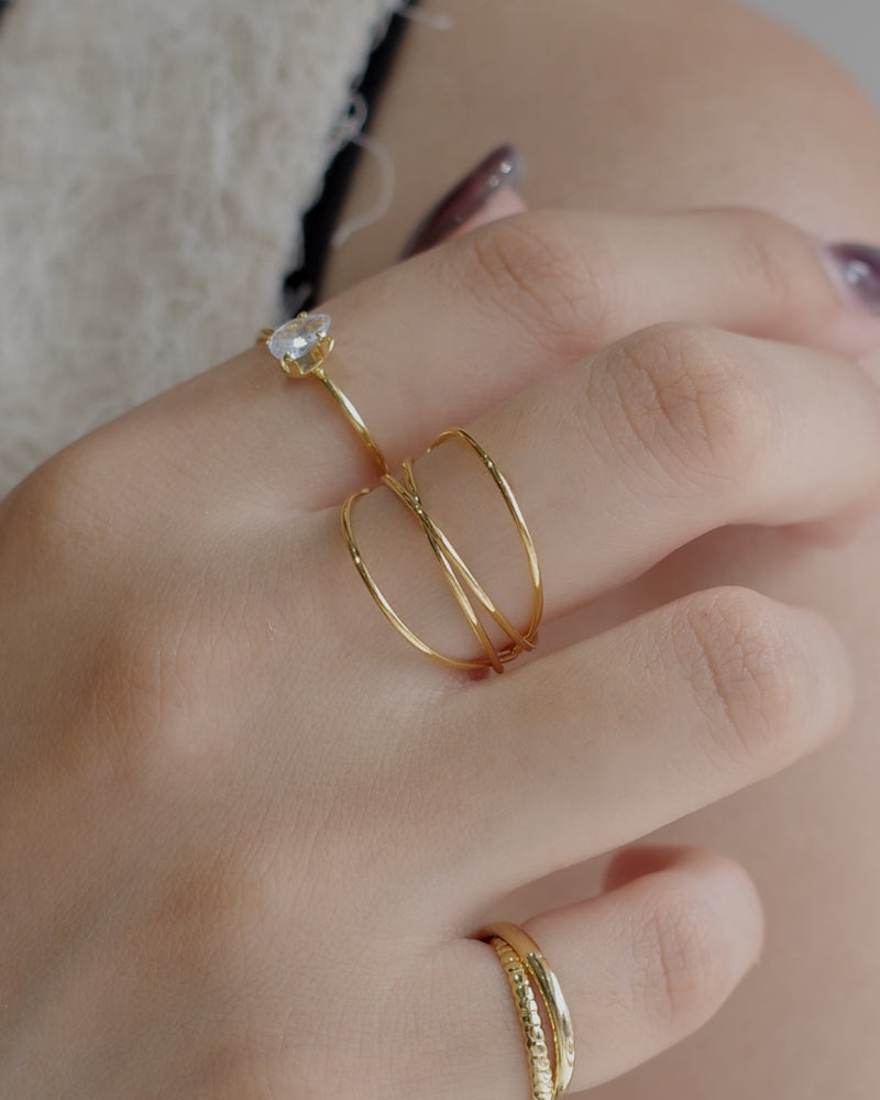 Thin Line Rings thin cross line ring - beller