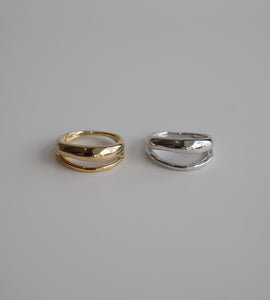 double line pinkie ring