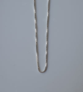 simple chain necklace (silver925)