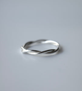 huge rope ring (silver925)