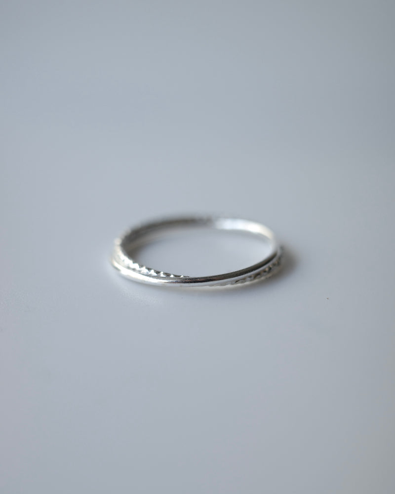 double line ring (silver925)
