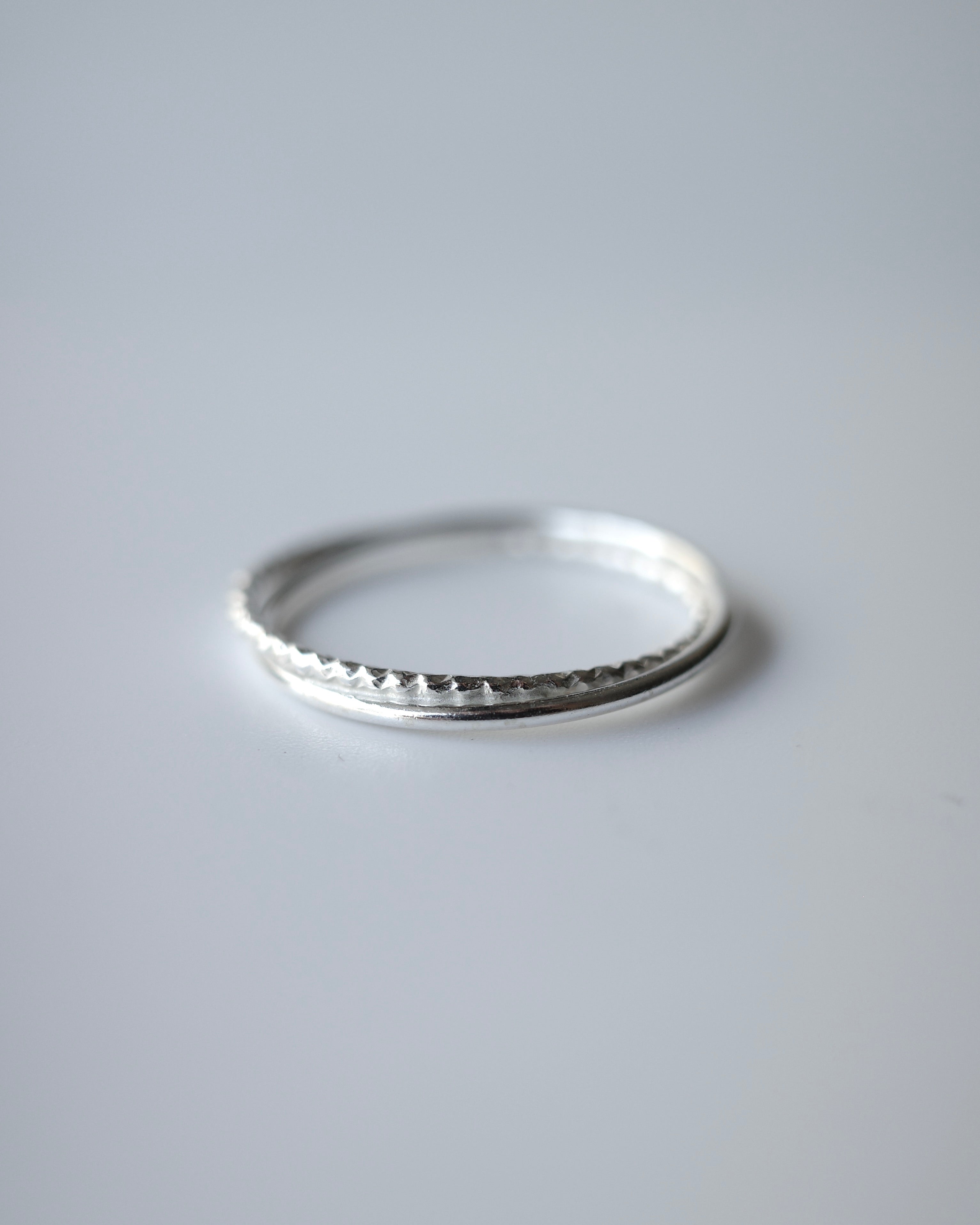 double line ring (silver925) – beller