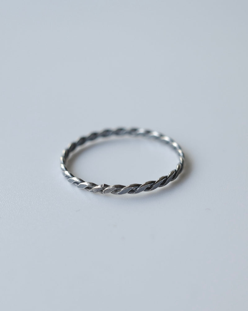 Thin Line Rings thin flat cross line ring (silver925) - beller