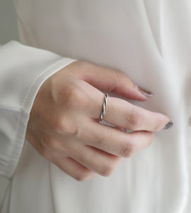 huge rope ring (silver925)
