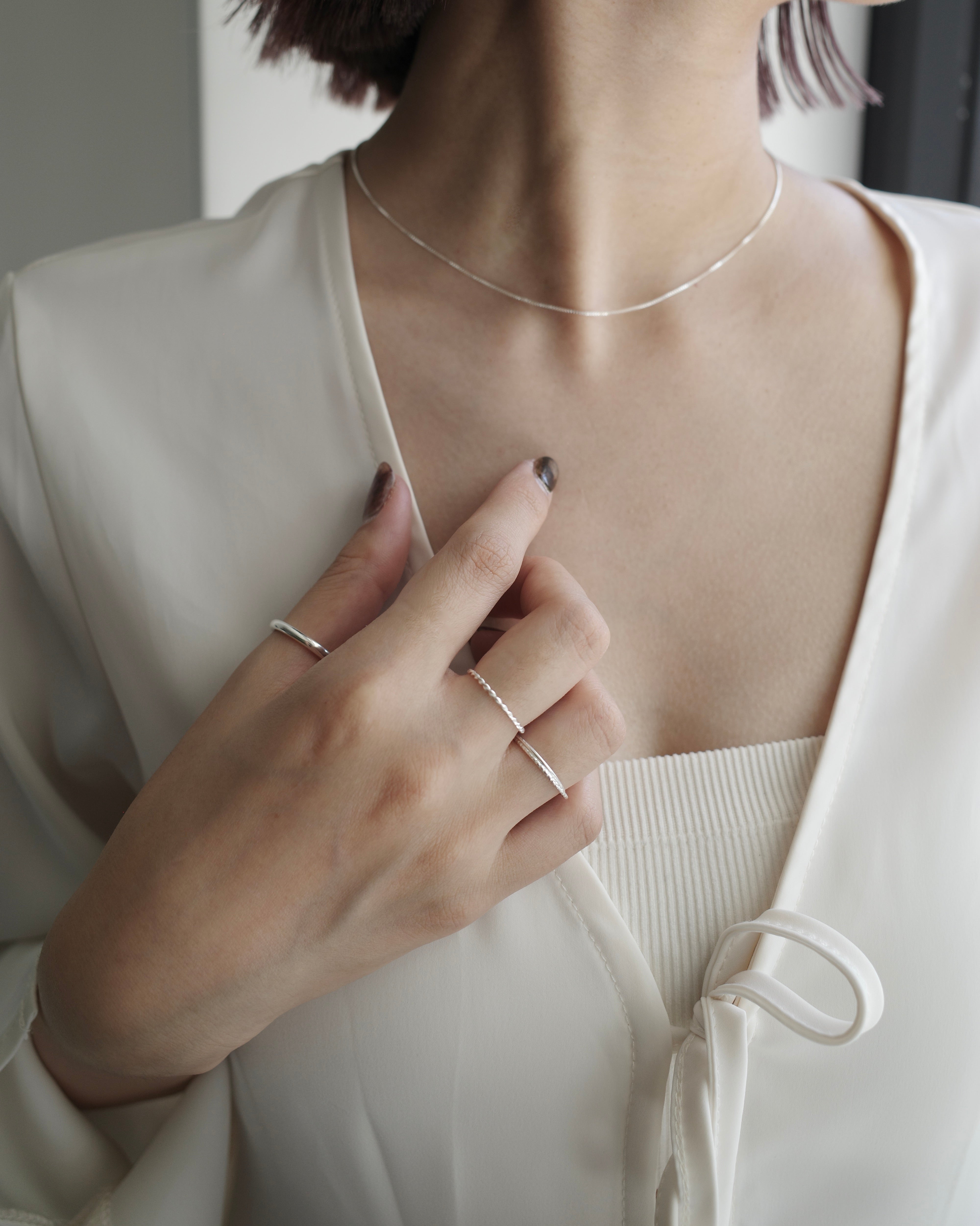 double line ring (silver925) - beller