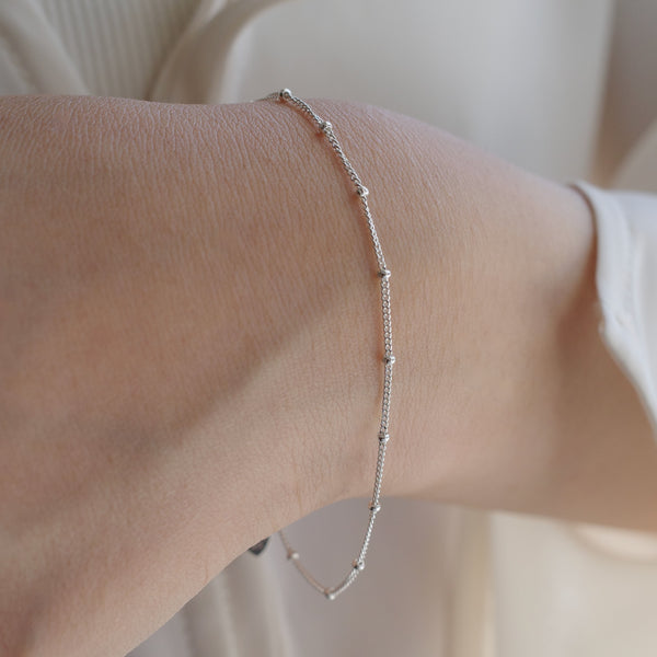 SILVER925 ASYMMETRICAL BRACELET/シルバー/ブレス equally ball bracelet (silver925) – beller
