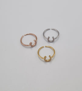zir horse shoe ring