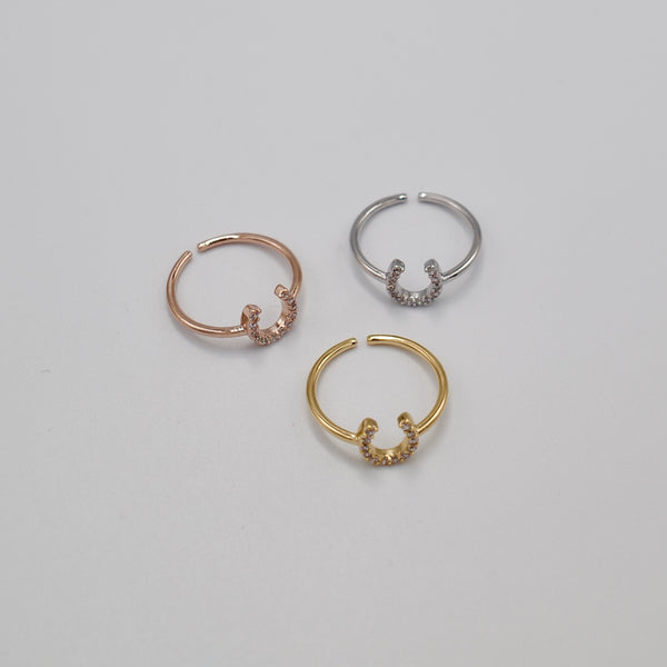 アクセサリー Belle zir horse shoe ring - beller