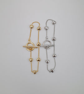 heart chain bracelet