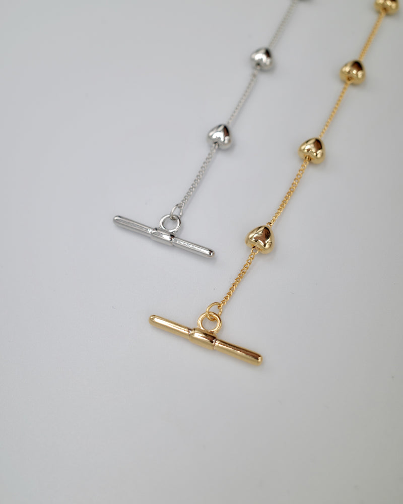 heart chain bracelet