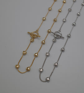 heart chain necklace