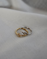 shiny knot pinky ring