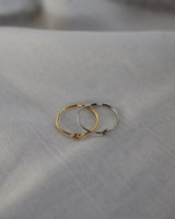 thin shiny knot pinky ring