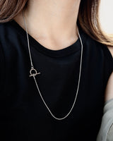 lock chain long necklace